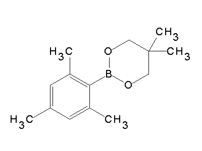Chemical structure of 2-(2,4,6-Trimethylphenyl)-5,5-dimethyl-1,3,2-dioxaborinane