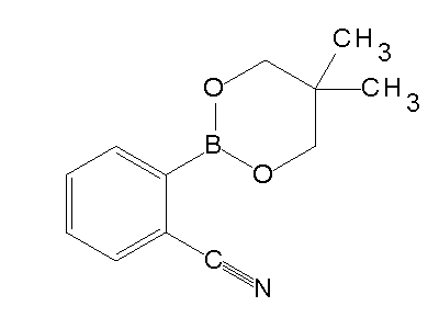 Chemical structure of 2-(2-Cyanophenyl)-5,5-dimethyl-1,3,2-dioxaborinane