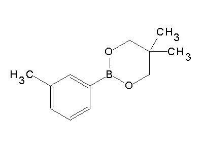 Chemical structure of 5,5-dimethyl-2-m-tolyl-1,3,2-dioxaborinane