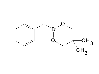 Chemical structure of 2-benzyl-5,5-dimethyl-1,3,2-dioxaboronane