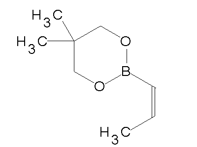 Chemical structure of 5,5-dimethyl-2-propenyl[1,3,2]dioxaborinane