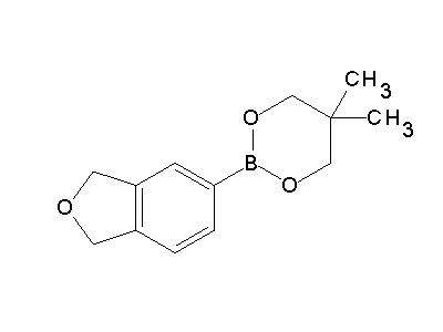 Chemical structure of 2-(1,3-dihydro-2-benzofuran-5-yl)-5,5-dimethyl-1,3,2-dioxaborinane