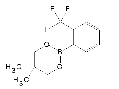 Chemical structure of 5,5-dimethyl-2-(2-(trifluoromethyl)phenyl)-1,3,2-dioxaborinane