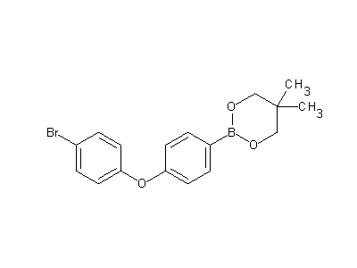 Chemical structure of 4-bromo-4'-diphenyl ether boronic ester