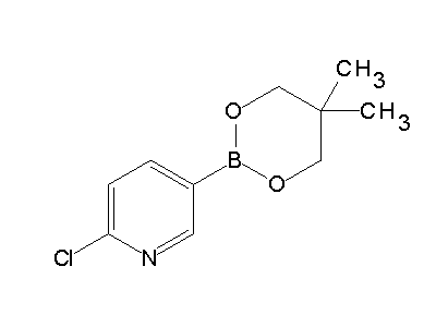Chemical structure of 2-chloro-5-(5,5-dimethyl-1,3,2-dioxaborinan-2-yl)pyridine