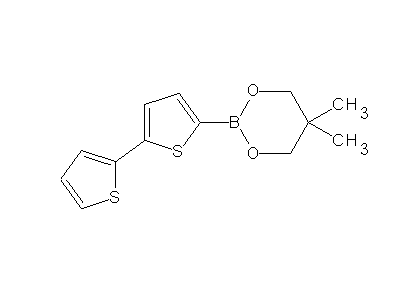Chemical structure of 5,5-dimethyl-2-(2,2'-bithien-5-yl)[1,3,2]dioxoborinane