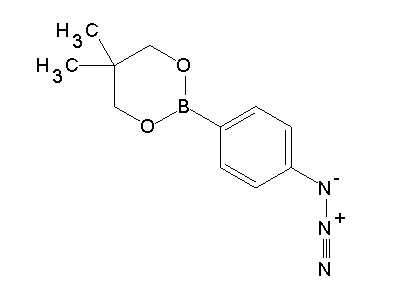 Chemical structure of diazonio-[4-(5,5-dimethyl-1,3,2-dioxaborinan-2-yl)phenyl]azanide
