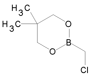 Chemical structure of 2-(chloromethyl)-5,5-dimethyl-1,3,2-dioxaborinane