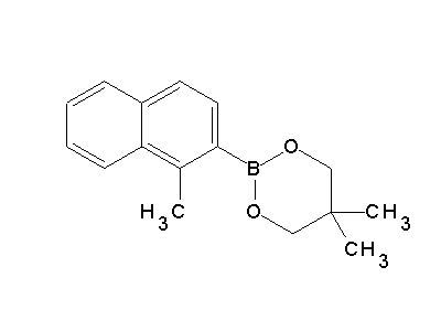 Chemical structure of 2-(1-methylnaphthalen-2-yl)-5,5-dimethyl-1,3,2-dioxaborinane