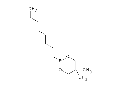 Chemical structure of 5,5-dimethyl-2-octyl-1,3,2-dioxaborolane