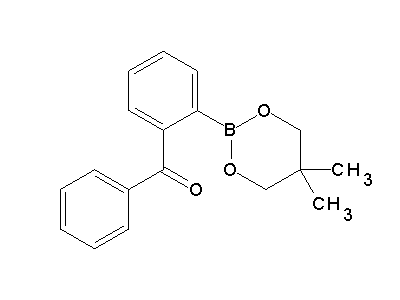 Chemical structure of [2-(5,5-dimethyl-1,3,2-dioxaborinan-2-yl)phenyl]-phenylmethanone