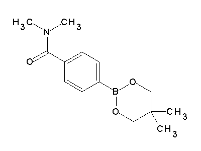 Chemical structure of 4-(5,5-dimethyl-1,3,2-dioxaborinan-2-yl)-N,N-dimethylbenzamide