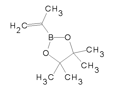 Chemical structure of isopropenyl pinacolboronate