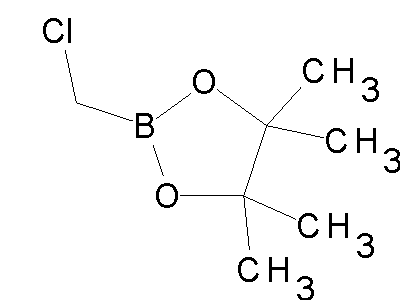 Chemical structure of pinacol alpha-chloromethylboronate