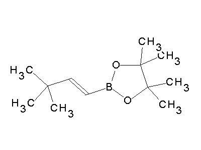 Chemical structure of pinacol (E)-3,3-dimethyl-1-butenylboronate