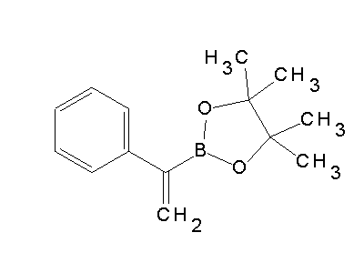 Chemical structure of 1-phenylvinylboronic acid pinacol ester