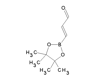 Chemical structure of 3-boronoacrolein pinacolate