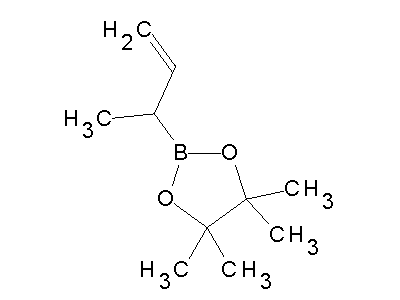 Chemical structure of pinacolyl alpha-methylallylboronate