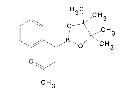 Chemical structure of 4-Phenyl-4-(4,4,5,5-tetramethyl-1,3,2-dioxaborolan-2-yl)-2-butanone