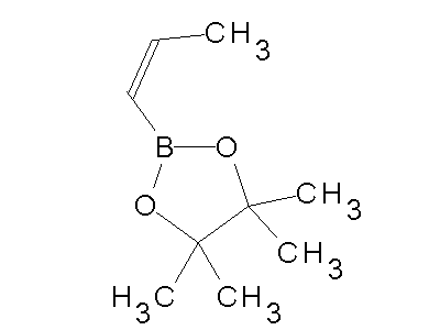 Chemical structure of 1-Propenylboronic acid pinacol ester