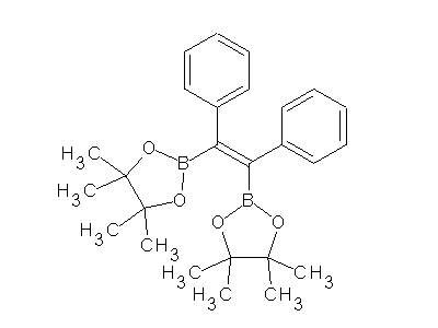 Chemical structure of 1,2-bis(pinacolatoboryl)stilbene