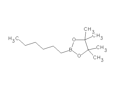 Chemical structure of Hexylboronic acid pinacol ester