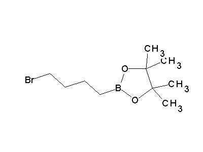 Chemical structure of pinacol-4-bromo-butylboronate