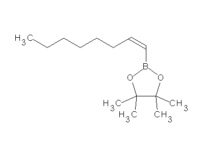 Chemical structure of pinacolato (Z)-1-octenylboronate