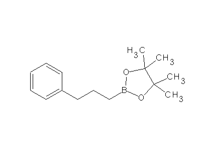 Chemical structure of pinacol 3-phenylpropylboronate