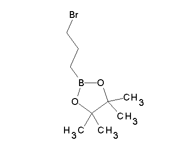 Chemical structure of 3-Bromopropylboronic acid pinacol ester