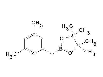 Chemical structure of 2-(3,5-dimethylbenzyl)-4,4,5,5-tetramethyl-1,3,2-dioxaborolane