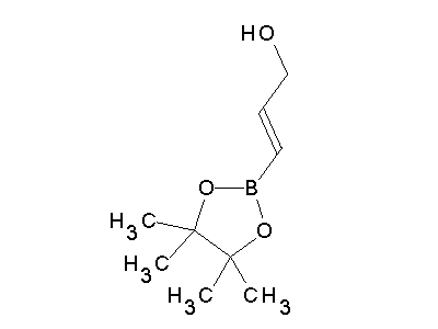 Chemical structure of 3-(4,4,5,5-tetramethyl-[1,3,2]bioxoborolan-2-yl)prop-2-en-1-ol