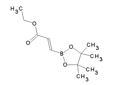 Chemical structure of 2-ethoxycarbonylvinylboronic acid pinacol ester