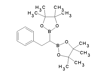 Chemical structure of 2-phenyl-1,1-bis(4,4,5,5-tetramethyl-1,3,2-dioxaborolan-2-yl)ethane