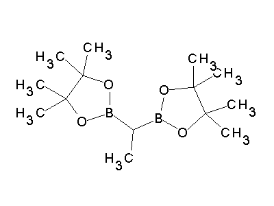 Chemical structure of 1,1-Bis-(4,4,5,5-tetramethyl-1,3,2-dioxaborol-2-yl)-ethan