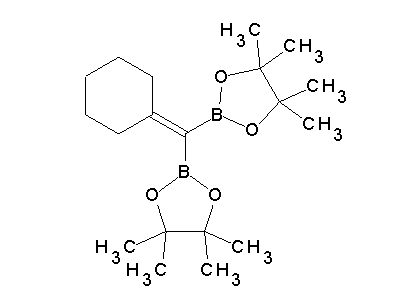 Chemical structure of 1,1-(diborylmethylene) cyclohexane