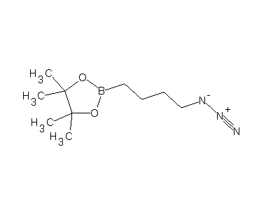 Chemical structure of 2-(4'-azidobutyl)-4,4,5,5-tetramethyl-1,3,2-dioxaborolane