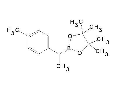 Chemical structure of (R)-pinacol(1-(p-methylphenyl)ethyl)boronate