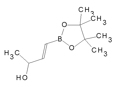 Chemical structure of 4-(4,4,5,5-tetramethyl-1,3,2-dioxaborolan-2-yl)-but-3-en-2-ol