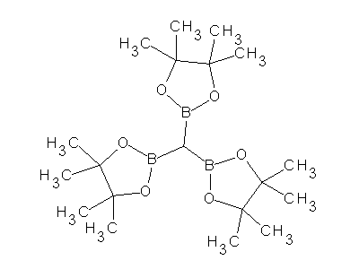 Chemical structure of Tris-(4,4,5,5-tetramethyl-1,3,2-dioxaborol-2-yl)-methan