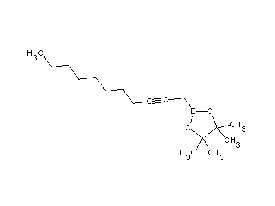 Chemical structure of 4,4,5,5-tetramethyl-2-undec-2-ynyl-1,3,2-dioxaborolane