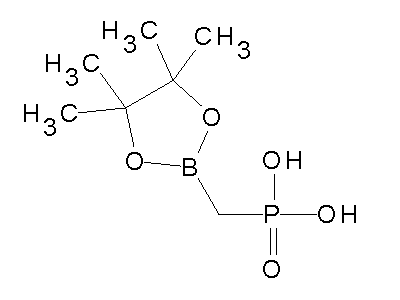 Chemical structure of (4,4,5,5-tetramethyl-1,3,2-dioxaborolan-2-yl)methylphosphonic acid