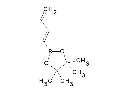 Chemical structure of (E)-1-(4,4,5,5-tetramethyl-1,3,2-dioxaborolan-2-yl)buta-1,3-diene