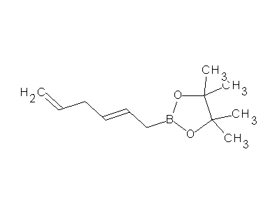 Chemical structure of 2-[(2E)-hexa-2,5-dienyl]-4,4,5,5-tetramethyl-1,3,2-dioxaborolane