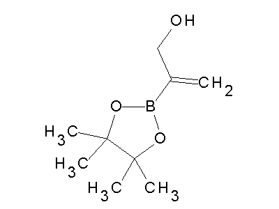 Chemical structure of 2-(4,4,5,5-tetramethyl-1,3,2-dioxaborolan-2-yl)prop-2-en-1-ol
