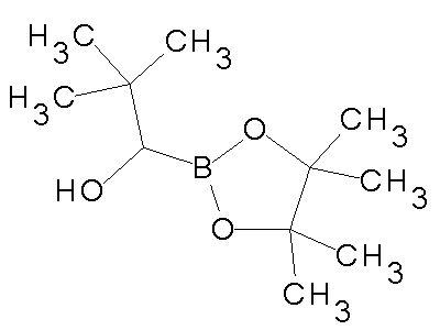 Chemical structure of alpha-hydroxyneopentyl(pinacol)boronate