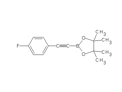 Chemical structure of 2-((4-fluorophenyl)ethyl)-4,4,5,5-tetramethyl-1,3,2-dioxaborolane