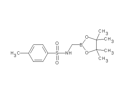 Chemical structure of pinacol (4-methylbenzenesulfonylamino)methaneboronate