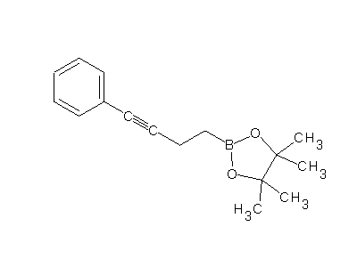 Chemical structure of 2-(4-phenylbut-3-yn-1-yl)-4,4,5,5-tetramethyl-1,3,2-dioxaborolane