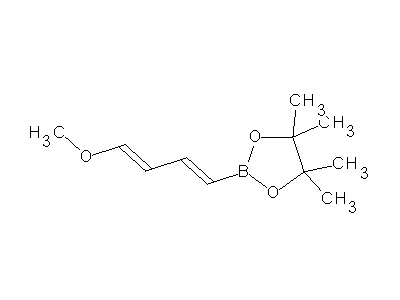 Chemical structure of 1-borono-4-methoxybutadiene pinacolate